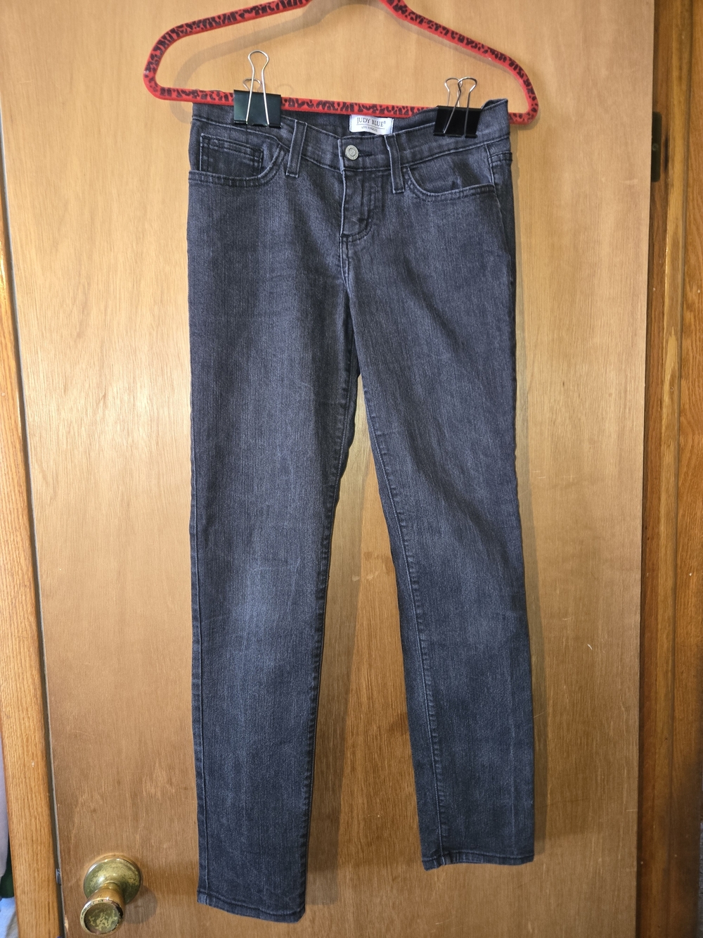Judy Blue Junior's Charcoal Skinny Jeans Size 7/28